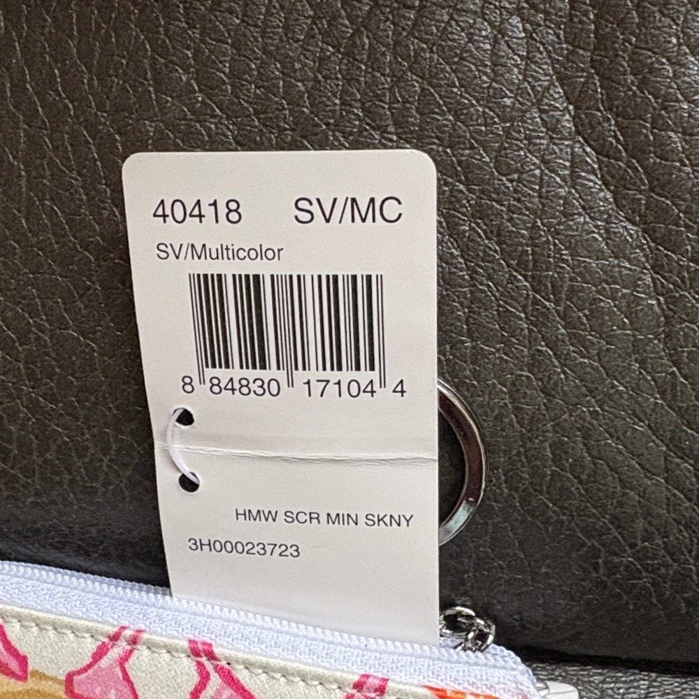 Coach mini zip multi color and white fabric case - Picture 4 of 8